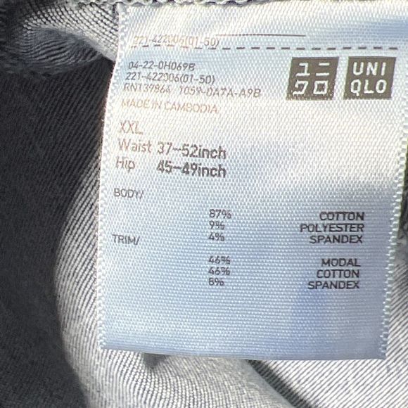 Uniqlo Dark Wash Maternity Extra Stretch Skinny Jeans Size XXL NWT - Picture 10 of 11